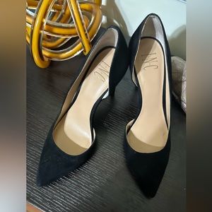 Black Suede INC Pumps Size 8